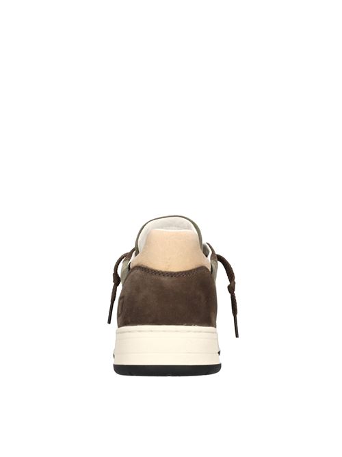 Sneakers in camoscio D.A.T.E. | COURT 2.0 POWDERARMY-MARRONE-BLU-BEIGE